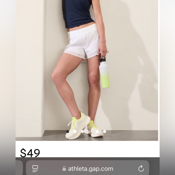 Athleta Mesh Racer Run Mid Rise 4” Short - Picture 7 of 7